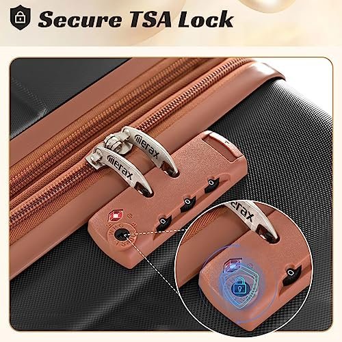 Merax Luggage Set 3 Piece Expandable Lightweight Spinner Suitcase with Corner Gu... - Image 6