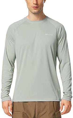 BALEAF Men's Sun Protection Shirts UV SPF UPF 50+ Long Sleeve Rash Guard Fishing... - Image 8