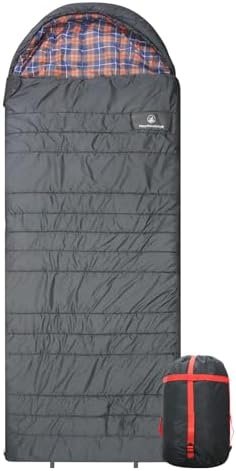 Polycotton Sleeping Bag for Adult&Kids,Cold&Warm Weather Large with Compression ... - Image 2