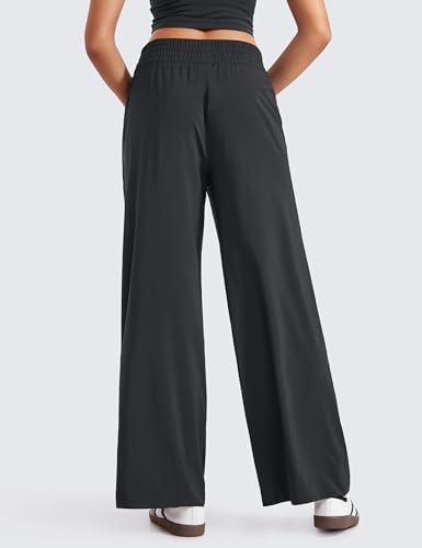 CRZ YOGA Lightweight Wide Leg Pants for Women 30" High Waisted Casual Lounge Tra... - Image 3