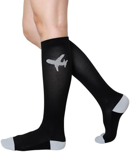 Compression Socks for Men and Women, 20-30 mmHG, Graduated Compression for Fligh... - Image 2