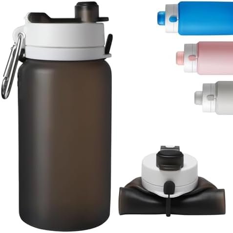 Opard Collapsible Water Bottles 19 Oz - BPA Free, Leak Proof, Foldable Silicone ... - Image 2
