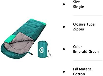 SWTMERRY Sleeping Bag 3 Seasons (Summer, Spring, Fall) Warm & Cool Weather - Lig... - Image 8