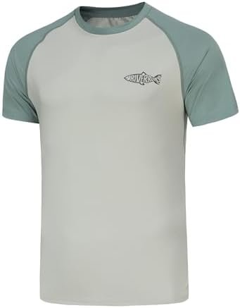 UPF 50+ Swim Shirt Fishing Shirt Rash Guard T Shirt Ice-Cool Quick Dry Sports Sh... - Image 2