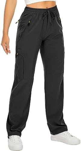 Womens Hiking Pants Quick Dry UPF 50 Travel Golf Pants lightweight Camping Work ... - Image 2