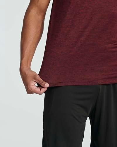 Real Essentials 5 Pack: Men’s Short Sleeve Dry Fit Active Crew Neck T Shirt - At... - Image 5