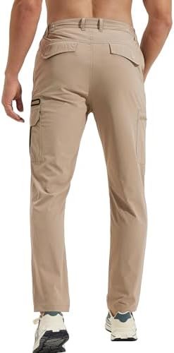 Hiking Pants Men Lightweight Quick Dry - Water Resistant Outdoor Cargo Pants wit... - Image 3