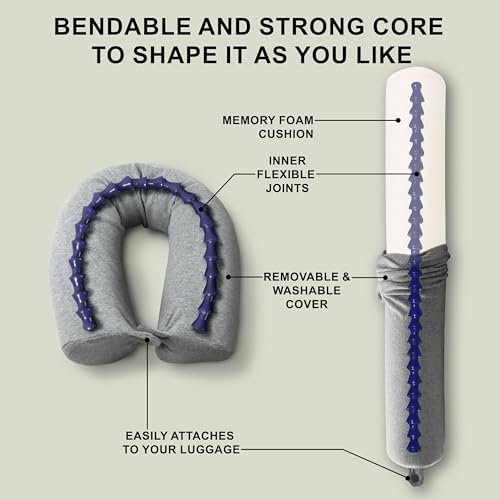 Dot&Dot Twist Memory Foam Travel Pillow for Neck, Chin, Lumbar and Leg Support -... - Image 4