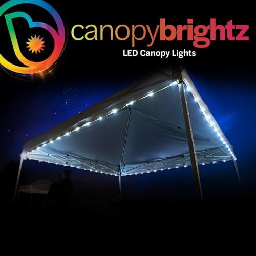 Brightz CanopyBrightz LED Canopy Lights, White - Outdoor Canopy Tent Lights for ... - Image 3