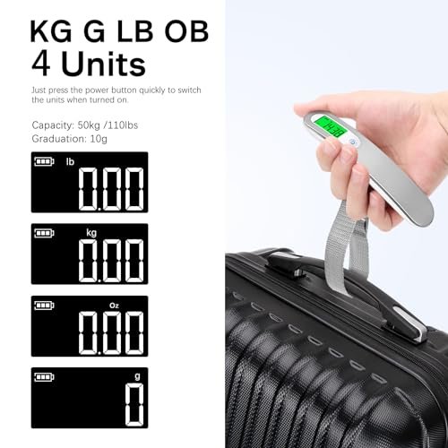 Rechargeable Luggage Scale with Strap & Type-C Port - Portable, Digital, High-Pr... - Image 5