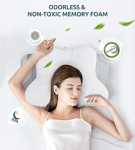 Cervical Pillow for Neck and Shoulder, Ergonomic Contour Memory Foam Pillows for... - Image 8