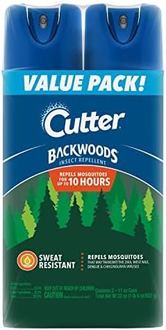 Cutter Backwoods Insect Repellent (2 Count), Mosquito Repellent, 25% DEET, Sweat... - Image 2