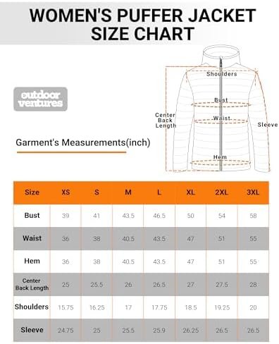 Outdoor Ventures Women's Packable Lightweight Full-Zip Puffer Jacket with Hood Q... - Image 8