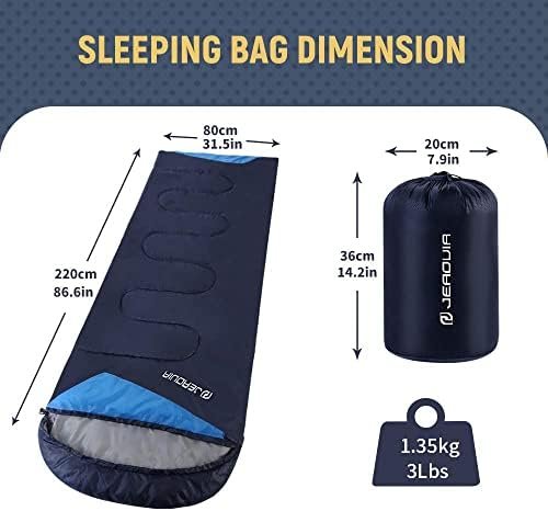 Sleeping Bags for Adults Backpacking Lightweight Waterproof- Cold Weather Sleepi... - Image 3