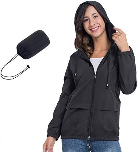 JTANIB Packable Rain Jacket Women Waterproof Lightweight Raincoat with Hood for ... - Image 2