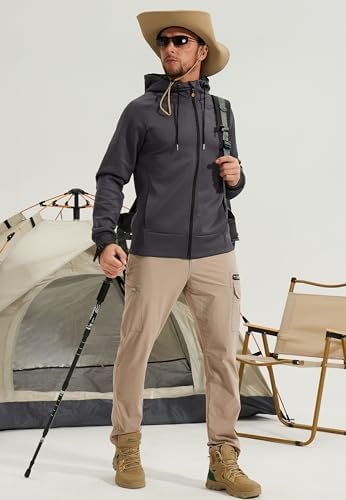 Hiking Pants Men Lightweight Quick Dry - Water Resistant Outdoor Cargo Pants wit... - Image 8