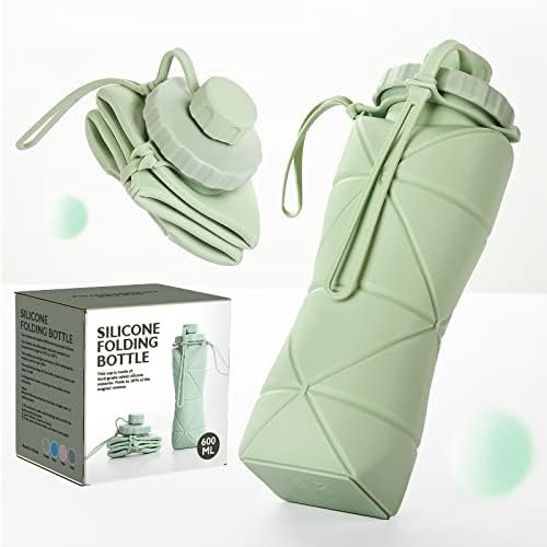 Collapsible Water Bottle, Silicone Foldable Water Bottles For Travel, Easy-To-Ca... - Image 2