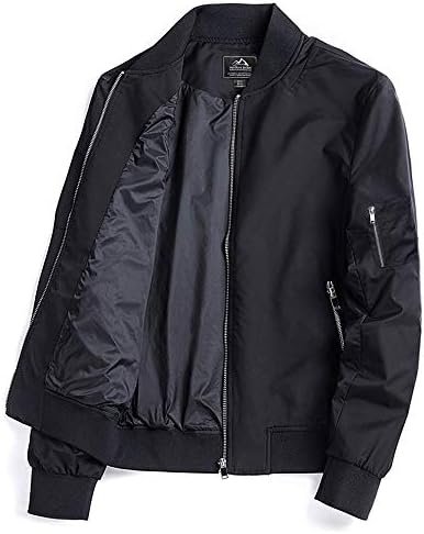 TACVASEN Men's Bomber Jacket Lightweight Casual Spring Fall Windbreaker Zip Up C... - Image 8