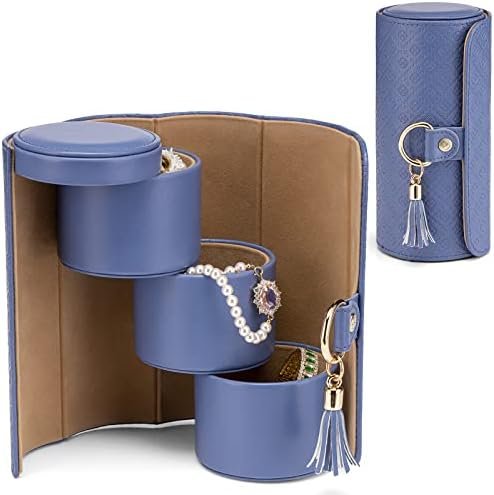 Vlando Christmas Gifts for Mom, Women, Wife - Travel Jewelry Oragnizer, 3-Layer ... - Image 2