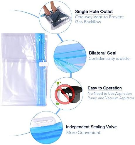 Compression Bags - Travel Accessories - 10 Pack Space Saver Bags - No Vacuum or ... - Image 6