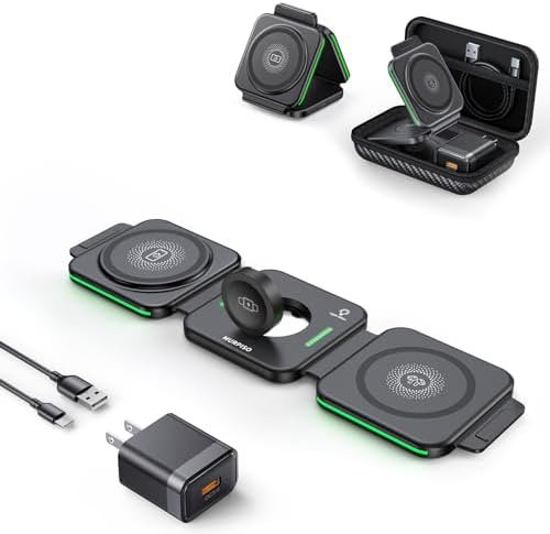 3 in 1 Charging Station for Apple,Magnetic Foldable Charger for Travel,Wireless ... - Image 2