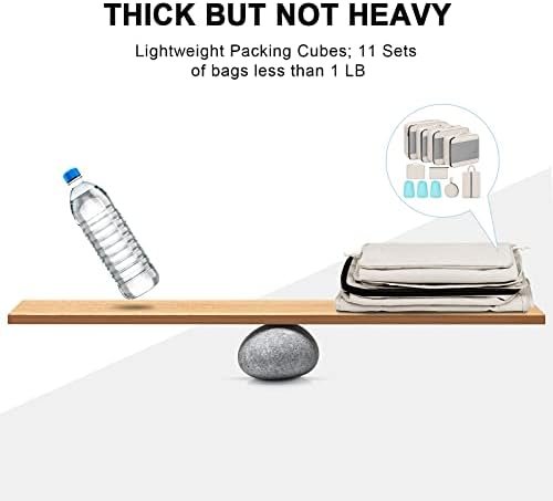 Packing Cubes for Travel 11 Set, Suitcase Organizer Bags Set Travel Cubes for Lu... - Image 5