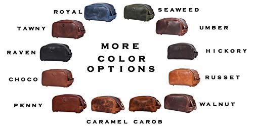 10" Premium Leather Toiletry Travel Pouch With Waterproof Lining | King-Size Han... - Image 10