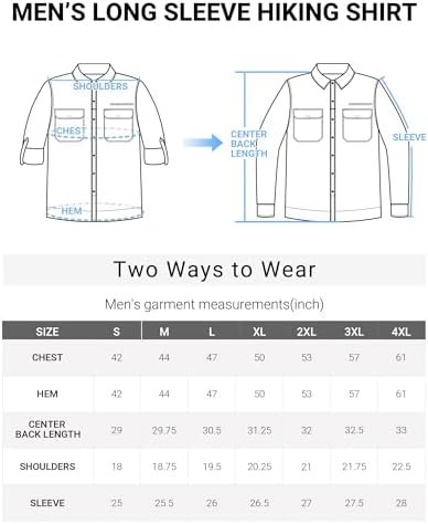 Outdoor Ventures Men's UPF 50+ UV Sun Protection Shirt, Long Sleeve Hiking Fishi... - Image 7