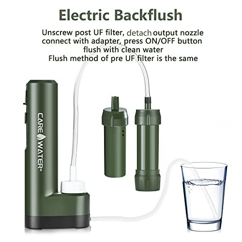 Electric Portable Water Filter Purifier Survival for Camping Backpacking Hiking ... - Image 8