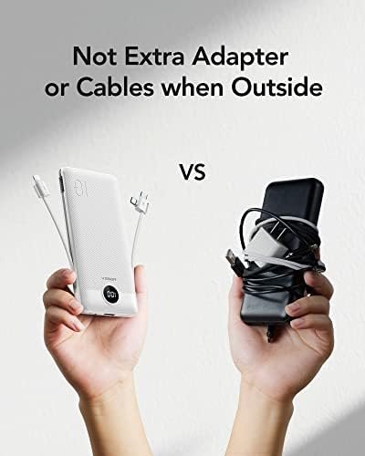 VEGER Portable Charger for iPhone Built in Cables and Wall Plug, 10000mah Slim F... - Image 8