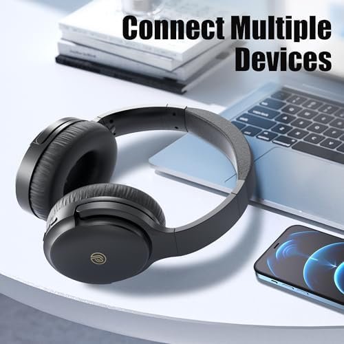 Active Noise Cancelling Headphones, 100H Playtime Wireless Headphones Over Ear w... - Image 7