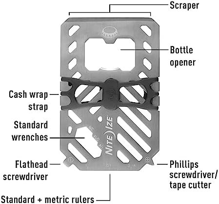 Nite Ize Financial Multi Tool Wallet - Stainless Steel 7-in-1 Multi Tool - Multi... - Image 5