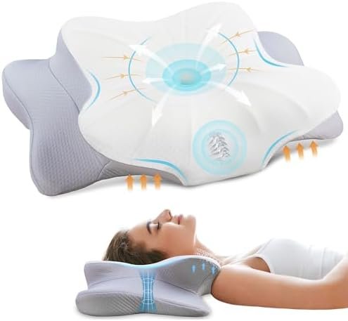 Cervical Pillow for Neck and Shoulder, Ergonomic Contour Memory Foam Pillows for... - Image 2