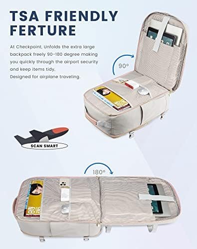 LOVEVOOK Carry on Travel Backpack, 40L Waterproof Large 17inch Laptop Luggage Da... - Image 9