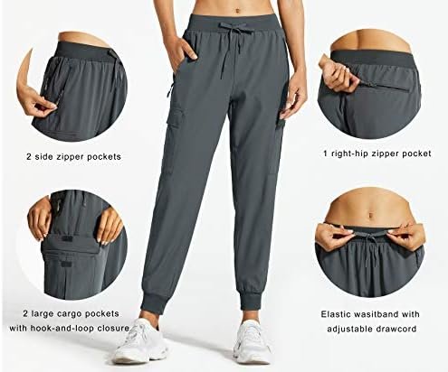 Libin Women's Cargo Joggers Lightweight Quick Dry Hiking Pants Athletic Workout ... - Image 3