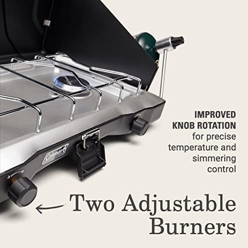Coleman Triton 2-Burner Propane Camping Stove, Portable Camping Grill/Stove with... - Image 6
