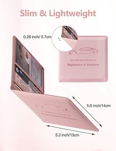 Mymazn Car Registration and Insurance Holder, Car Document Holder with Magnetic ... - Image 4