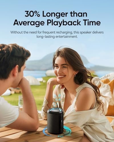 Portable Bluetooth Speaker with Lights,Powerful Crystal Clear Sound,IPX5 Waterpr... - Image 6