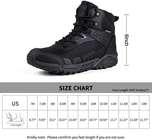 FREE SOLDIER Men's Waterproof Hiking Boots Lightweight Work Boots Military Tacti... - Image 6