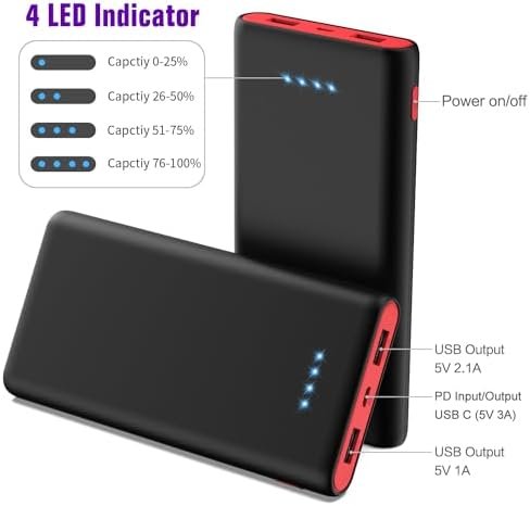 Portable Charger Power Bank 25800mAh,Ultra-High Capacity PD3.0 Fast Phone Chargi... - Image 4