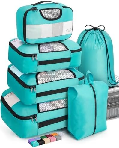Veken 6 Set Packing Cubes for Suitcases, Travel Essentials for Carry on Luggage,... - Image 2