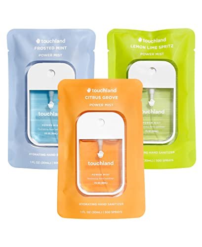 Touchland Power Mist Hydrating Hand Sanitizer FRESH 3-PACK | Mint, Citrus, Lemon... - Image 2