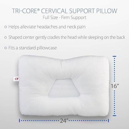 Core Products Tri-Core Firm- Cervical Support Pillow for Neck, Shoulder, and Bac... - Image 9