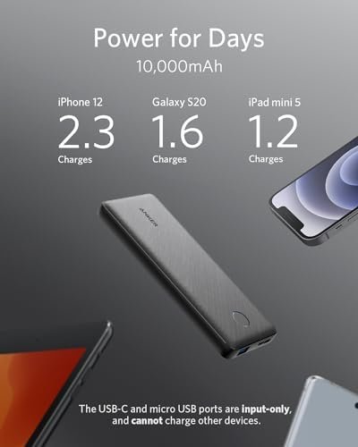 Anker Portable Charger, Power Bank, 10,000 mAh Battery Pack with PowerIQ Chargin... - Image 6