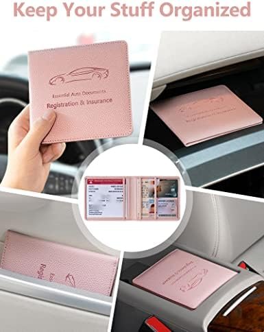Mymazn Car Registration and Insurance Holder, Car Document Holder with Magnetic ... - Image 7
