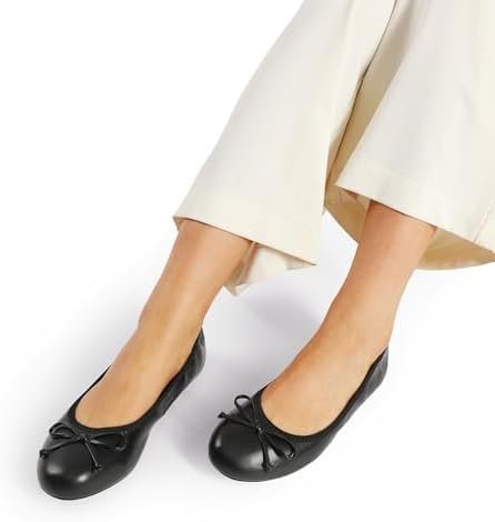 DREAM PAIRS Women's Flats, Foldable Ballet Flats for Women, Bowknot Round Toe Co... - Image 9