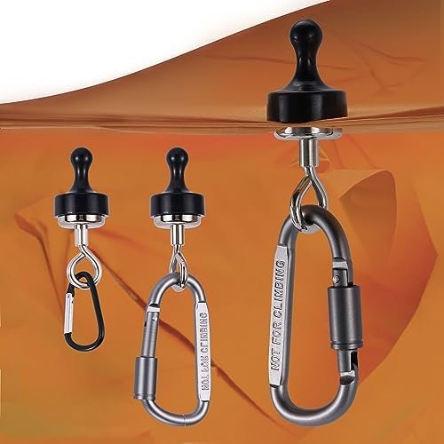 Magnetic Hooks for Canopy, Magnet Clip Hanger with Carabiner for Camping, Heavy ... - Image 6