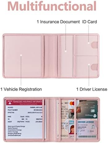 Mymazn Car Registration and Insurance Holder, Car Document Holder with Magnetic ... - Image 3