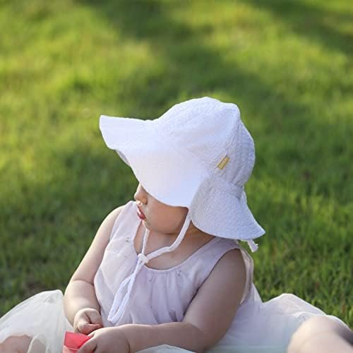 Baby & Toddler Wide Brim Sun Hats UPF 50+ Sun Protection Bucket Cap Cute adjusta... - Image 6