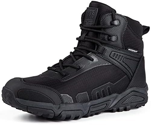 FREE SOLDIER Men's Waterproof Hiking Boots Lightweight Work Boots Military Tacti... - Image 2